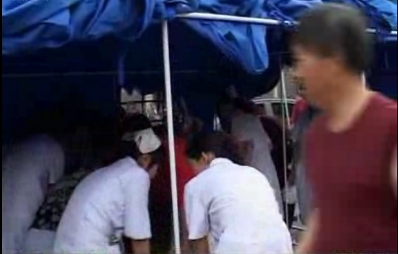 5.12地震，救災帳篷搭起“壩壩醫院”